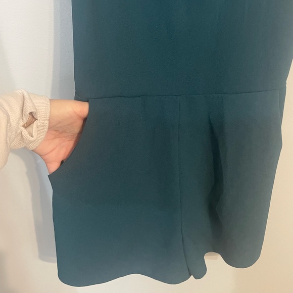 Green Xhilaration Romper - Picture 2 of 4